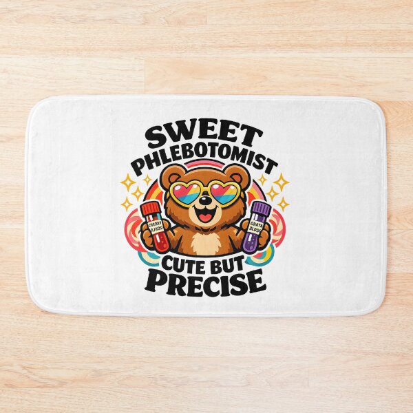 Item preview, Cute Bear Phlebotomist Retro Candy Meme Sticker – Sweet Medical Lab Tech Gift for National Phlebotomists Recognition Week designed and sold by ClinicalHubs.