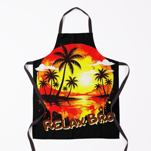 Item preview, Relax Bro Vintage Tropical Sunset Graphic Tee designed and sold by VikArtStudio.