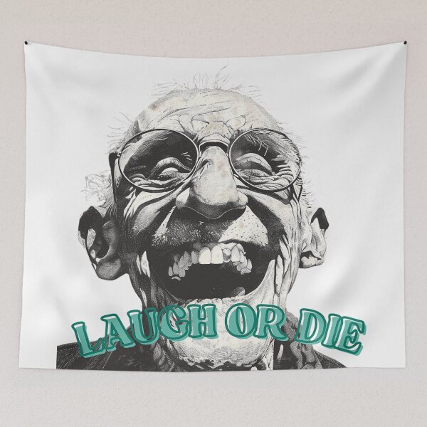 Item preview, Manic Hysteria: Laugh or Die Vintage Gritty Sketch designed and sold by ellieknight911.