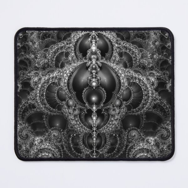 Item preview, Black and White Fractal Mandala designed and sold by TrezeTreze.