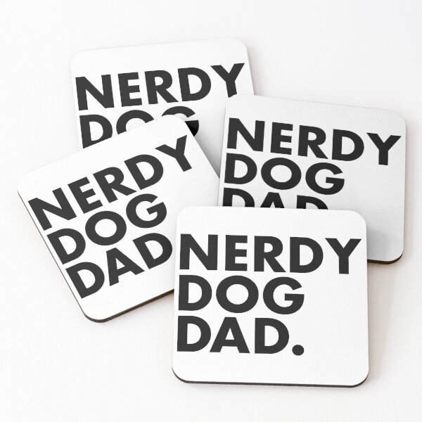 Item preview, NERDY DOG DAD. Bold Text Pet Owner Shirt designed and sold by OlyvieArt.