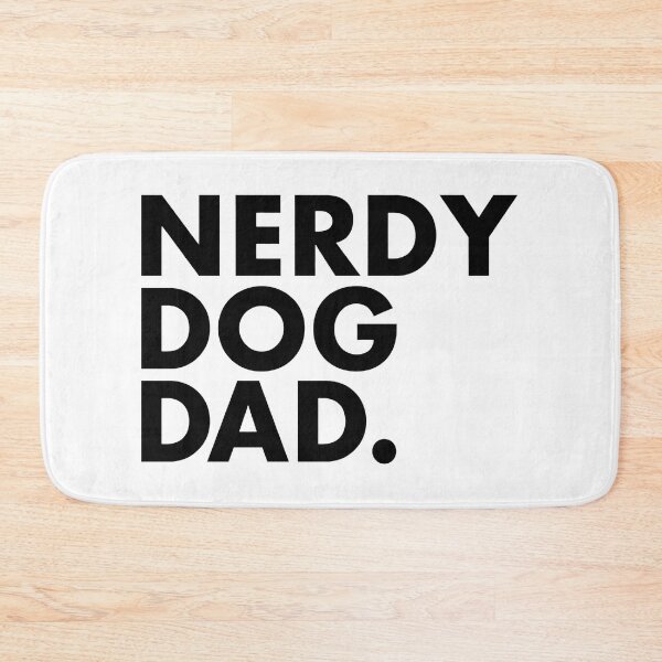 Item preview, NERDY DOG DAD. Bold Text Pet Owner Shirt designed and sold by OlyvieArt.