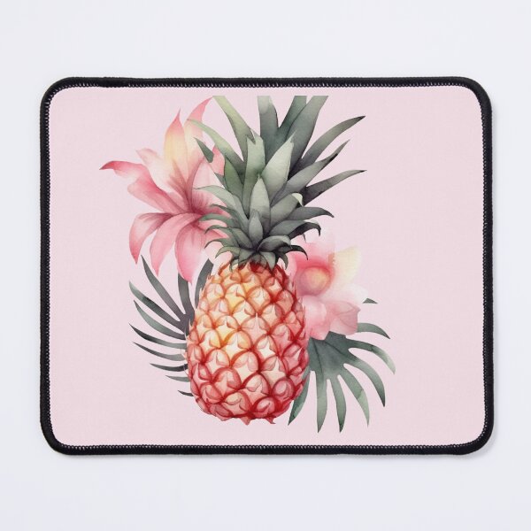 Item preview, Pineapple Paradise – Hibiscus Palm Leaves Watercolor Summer Design designed and sold by EmeraldeaDesign.