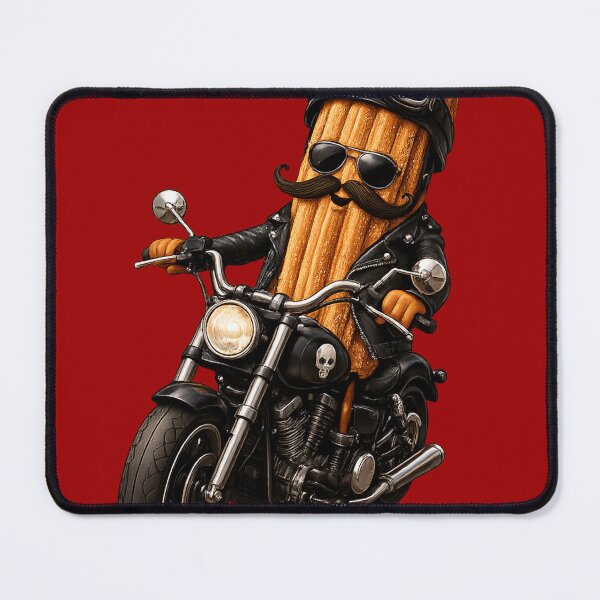 Item preview, Biker Churro | Funny Motorcycle Churro with Mustache designed and sold by DrizzyV.