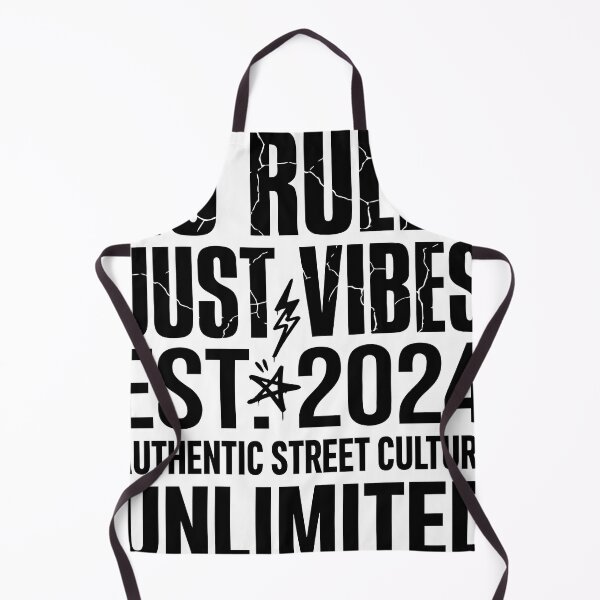 Item preview, No Rules Just Vibes Streetwear Typography Design designed and sold by StormVape.