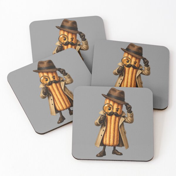 Item preview, Detective Churro Sticker | Funny Noir Churro Character designed and sold by DrizzyV.