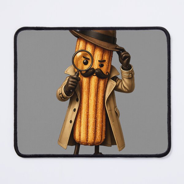 Item preview, Detective Churro Sticker | Funny Noir Churro Character designed and sold by DrizzyV.