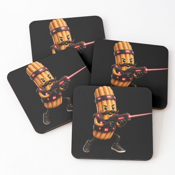 Item preview, Laser Tag Churro Sticker | Futuristic Gaming Churro designed and sold by DrizzyV.