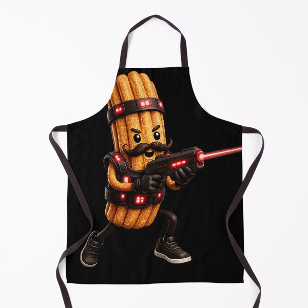 Item preview, Laser Tag Churro Sticker | Futuristic Gaming Churro designed and sold by DrizzyV.