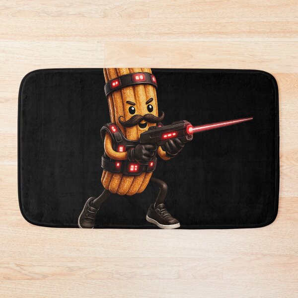 Item preview, Laser Tag Churro Sticker | Futuristic Gaming Churro designed and sold by DrizzyV.