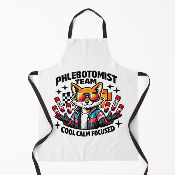 Item preview, Cool Fox Phlebotomist Team Retro Streetwear Sunglasses Medical Lab Week Graphic T-Shirt designed and sold by ClinicalHubs.