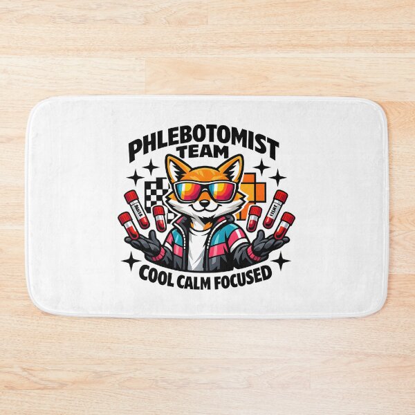 Item preview, Cool Fox Phlebotomist Team Retro Streetwear Sunglasses Medical Lab Week Graphic T-Shirt designed and sold by ClinicalHubs.