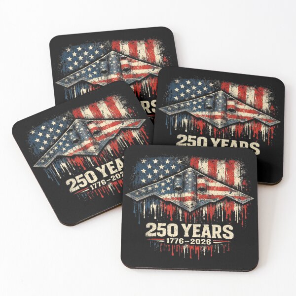 Item preview, Stealth Bomber USA 250th Anniversary Vintage Flag Military Art 1776-2026 designed and sold by CF_VintageDesign.