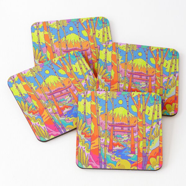Item preview, A vibrant Mount Fuji designed and sold by Swadeillustrations.