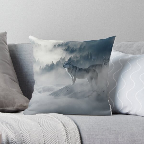 Wolf Pack  Throw Pillow