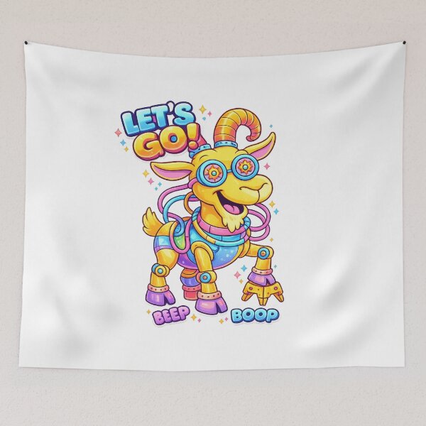 Item preview, Robot Goat Essential T-Shirt Sci Fi Animal Art designed and sold by SoftSproutstu.