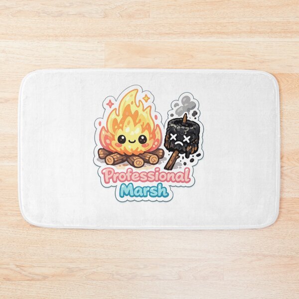 Item preview, Funny Camping Sticker Professional Marsh Burnt Marshmallow designed and sold by CosyCush.