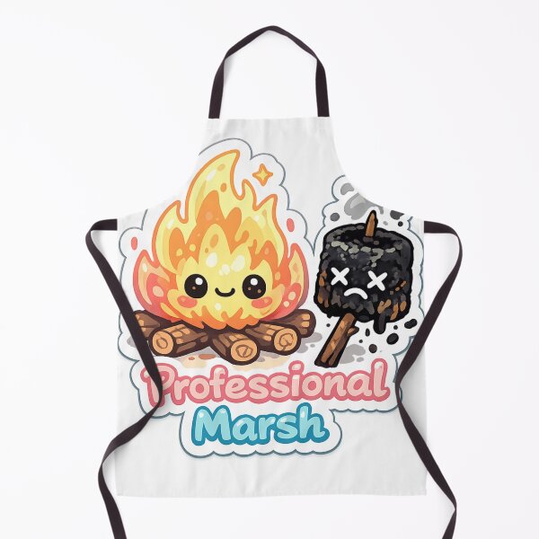 Item preview, Funny Camping Sticker Professional Marsh Burnt Marshmallow designed and sold by CosyCush.