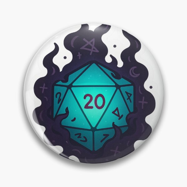 Item preview, Dark Magic D20 Dice Critical Hit Tabletop RPG  designed and sold by pirestickers.