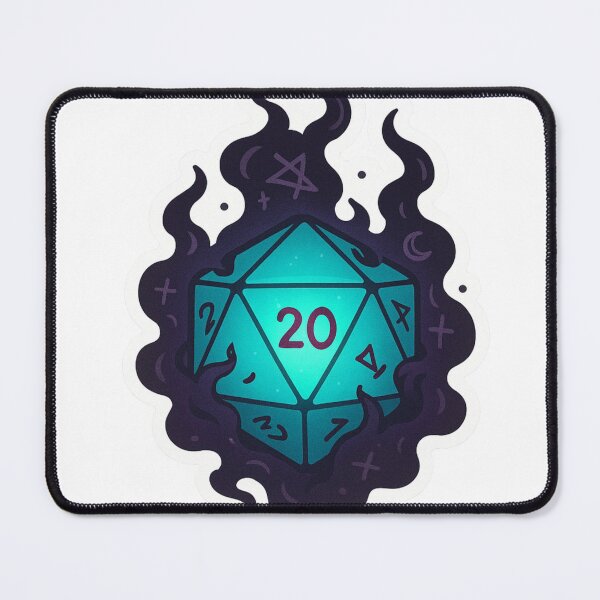 Item preview, Dark Magic D20 Dice Critical Hit Tabletop RPG designed and sold by pirestickers.