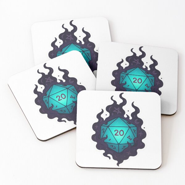 Item preview, Dark Magic D20 Dice Critical Hit Tabletop RPG  designed and sold by pirestickers.