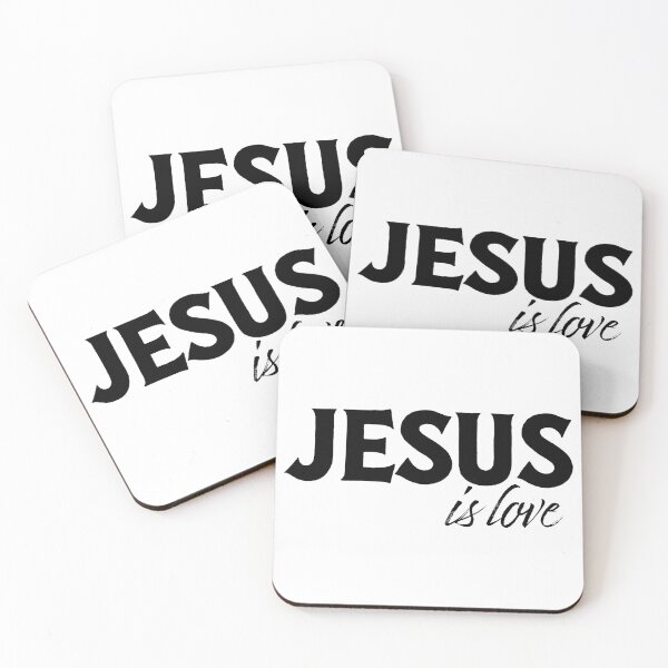 Item preview, Jesus is Love – Christian Faith Typography T-Shirt Design designed and sold by CrossCrafted.