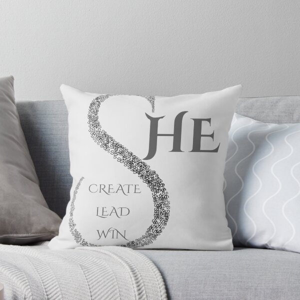 Item preview, She Create Lead Win | Intricate Letter Mosaic Typography designed and sold by Typomuse-studio.