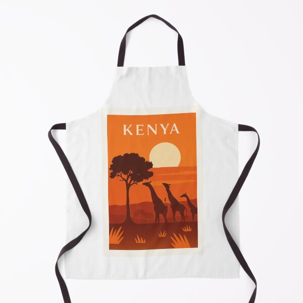 Item preview, Kenya Giraffes Savannah Sunset Travel Poster designed and sold by Beyond Destinations.