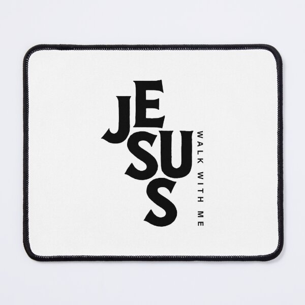 Item preview, Jesus walk with me – Christian Faith Typography T-Shirt Design designed and sold by CrossCrafted.