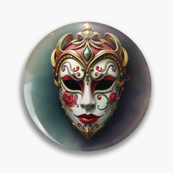 Item preview, Detailed Venetian Mask | Watercolor Style designed and sold by UnhingedBird.