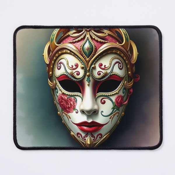 Item preview, Detailed Venetian Mask | Watercolor Style designed and sold by UnhingedBird.