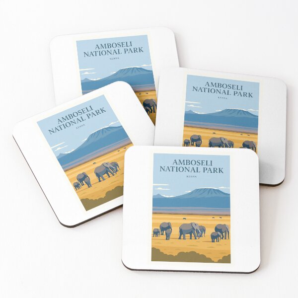 Item preview, Amboseli National Park Kenya Kilimanjaro Elephant Poster designed and sold by Beyond Destinations.