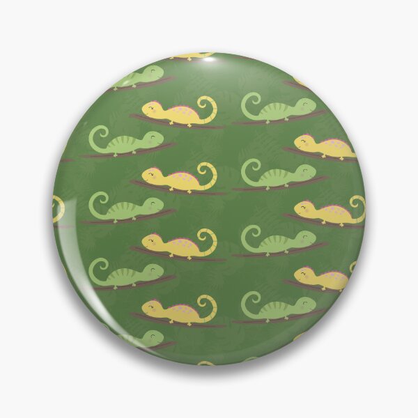 Item preview, Chameleon Pattern – Tropical Green Lizard Jungle Design designed and sold by EmeraldeaDesign.