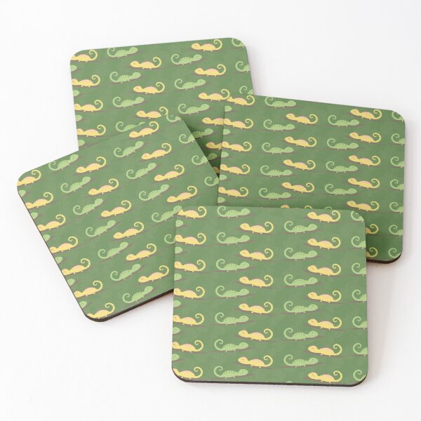 Item preview, Chameleon Pattern – Tropical Green Lizard Jungle Design designed and sold by EmeraldeaDesign.