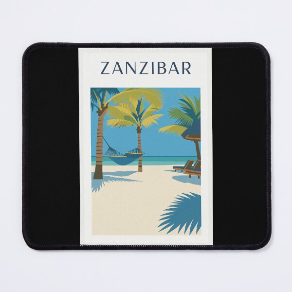 Item preview, Zanzibar Beach Tropical Paradise Vintage Travel designed and sold by Beyond Destinations.
