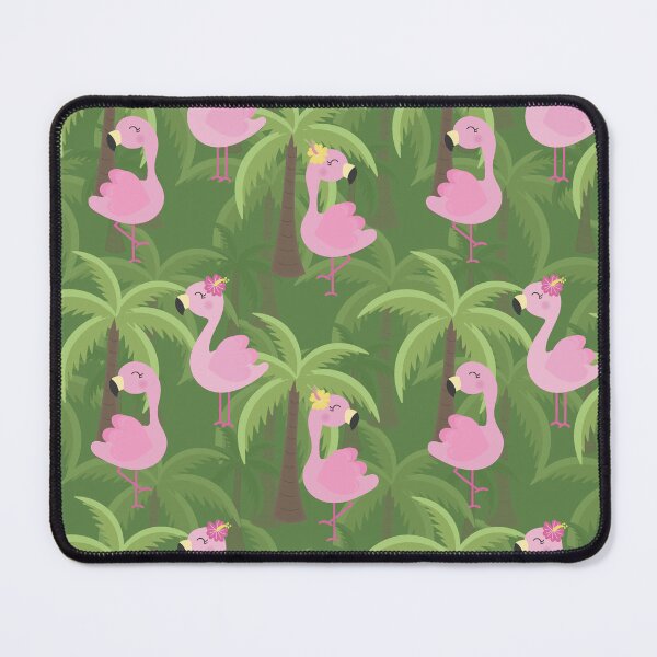 Item preview, Pink Flamingo Palm Tree Pattern – Tropical Summer Paradise Design designed and sold by EmeraldeaDesign.