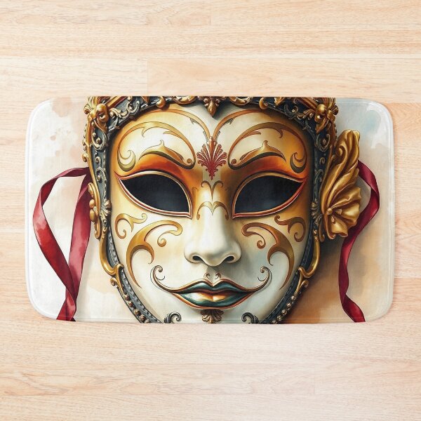 Item preview, Detailed Venetian Mask | Watercolor Style designed and sold by UnhingedBird.