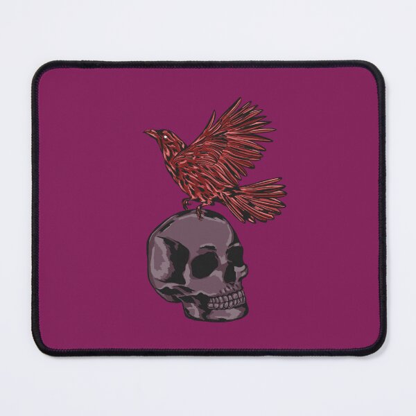 Item preview, Crimson Raven Skull Artwork designed and sold by pinkyfish1010.