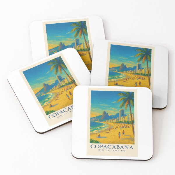 Item preview, Copacabana Beach Rio de Janeiro Vintage Travel designed and sold by Beyond Destinations.