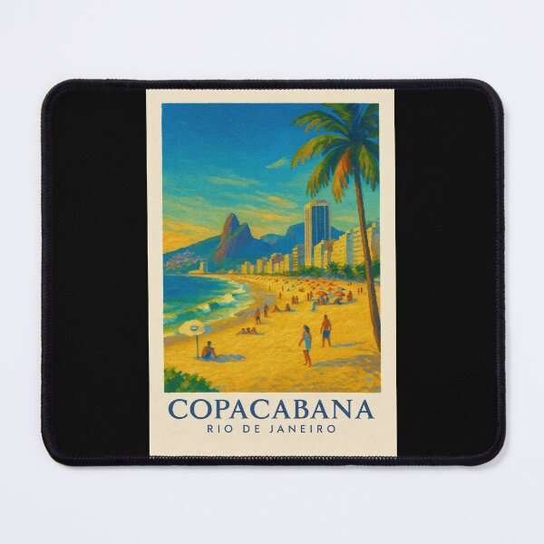 Item preview, Copacabana Beach Rio de Janeiro Vintage Travel designed and sold by Beyond Destinations.