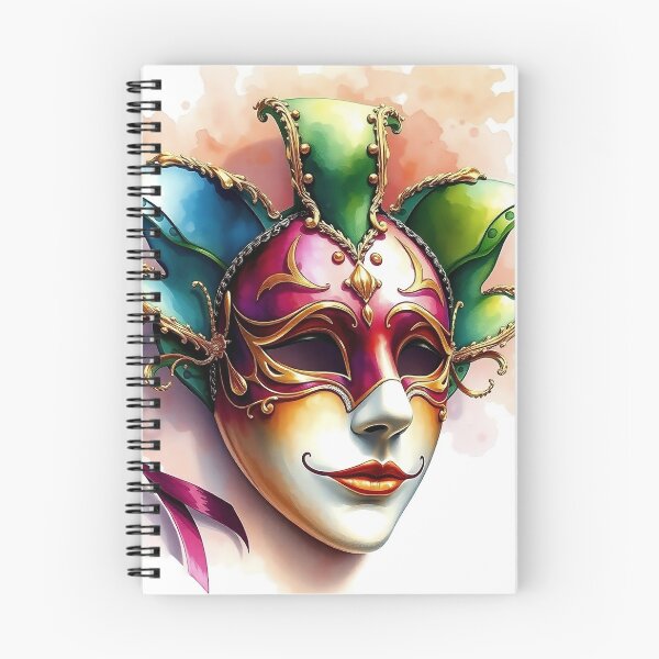 Item preview, Detailed Venetian Mask | Watercolor Style designed and sold by UnhingedBird.