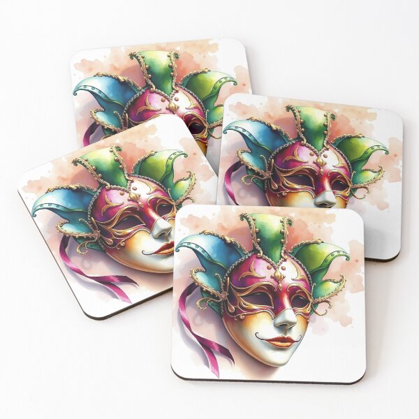 Item preview, Detailed Venetian Mask | Watercolor Style designed and sold by UnhingedBird.