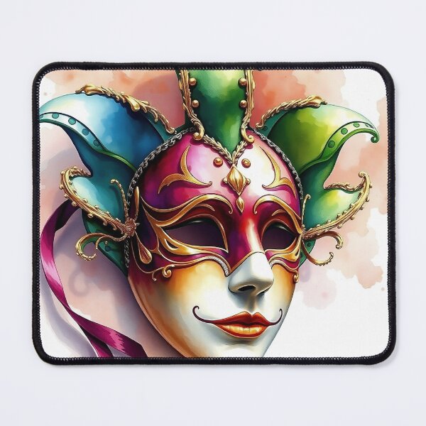Item preview, Detailed Venetian Mask | Watercolor Style designed and sold by UnhingedBird.