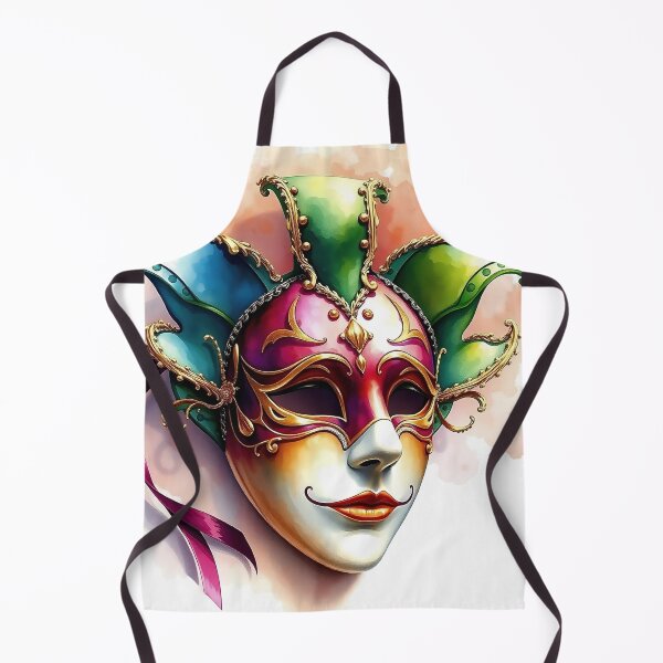 Item preview, Detailed Venetian Mask | Watercolor Style designed and sold by UnhingedBird.