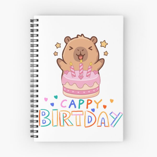 Item preview, Cappy Birthday Cute Capybara With Birthday Cake  designed and sold by thebest-2studio.