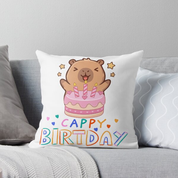 Item preview, Cappy Birthday Cute Capybara With Birthday Cake  designed and sold by thebest-2studio.