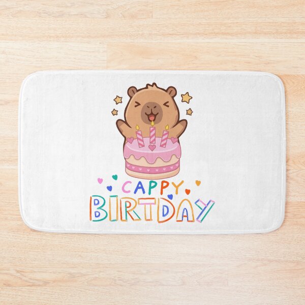 Item preview, Cappy Birthday Cute Capybara With Birthday Cake  designed and sold by thebest-2studio.