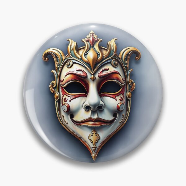 Item preview, Detailed Venetian Mask | Watercolor Style designed and sold by UnhingedBird.