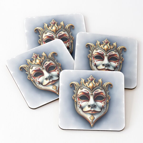 Item preview, Detailed Venetian Mask | Watercolor Style designed and sold by UnhingedBird.