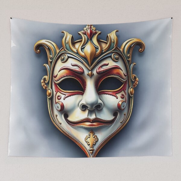 Item preview, Detailed Venetian Mask | Watercolor Style designed and sold by UnhingedBird.